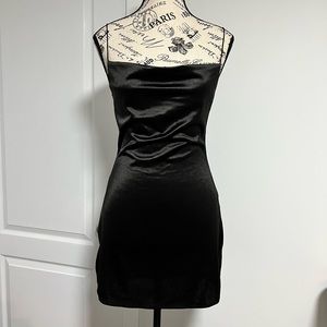 Satin A-line cami dress - size S